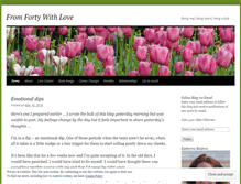 Tablet Screenshot of fromfortywithlove.com